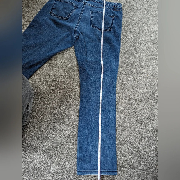 FDJ Floral Embroidered Blue Women's Skinny Jeans size 8 - Picture 8 of 8